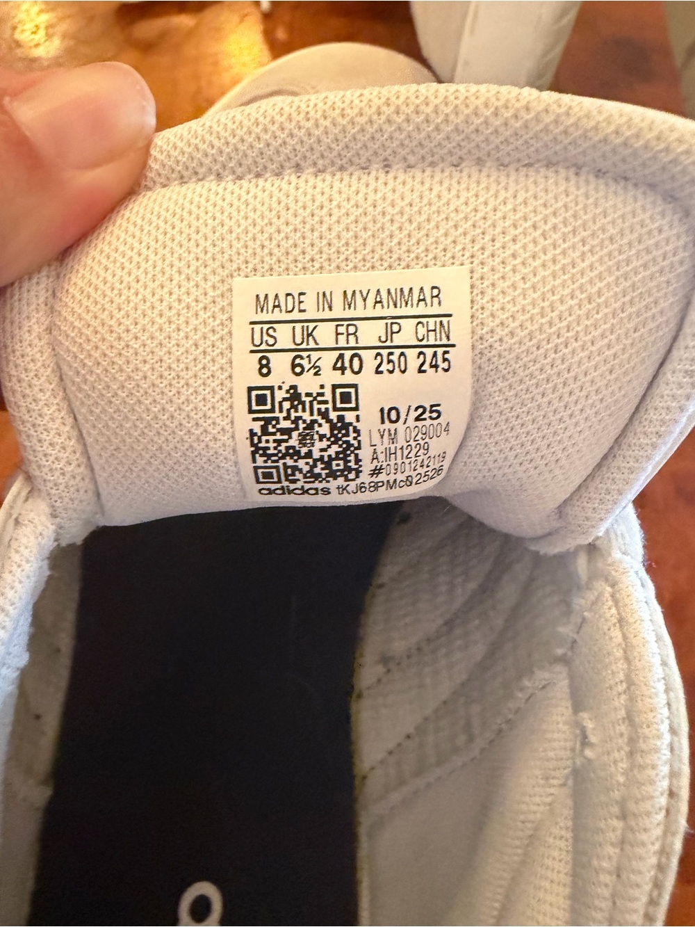 Adidas White & Black Classic Court Sneakers - Picture 4 of 5